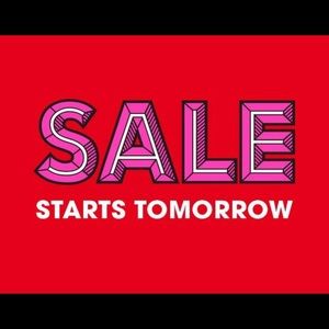 Sale Day Tomorrow!